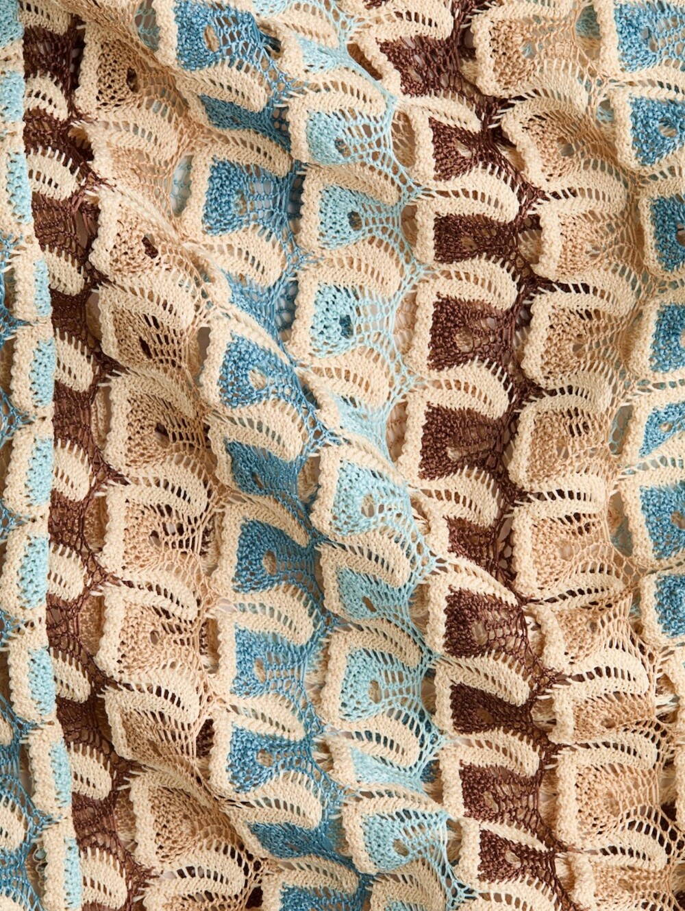 H&M Crochet-Look Maxi Dress Light beige/patterned Bnwt Unlined See-through - Picture 13 of 16
